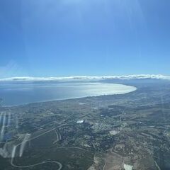 Flugwegposition um 14:16:32: Aufgenommen in der Nähe von Stadt Kapstadt, Kapstadt, Südafrika in 1268 Meter
